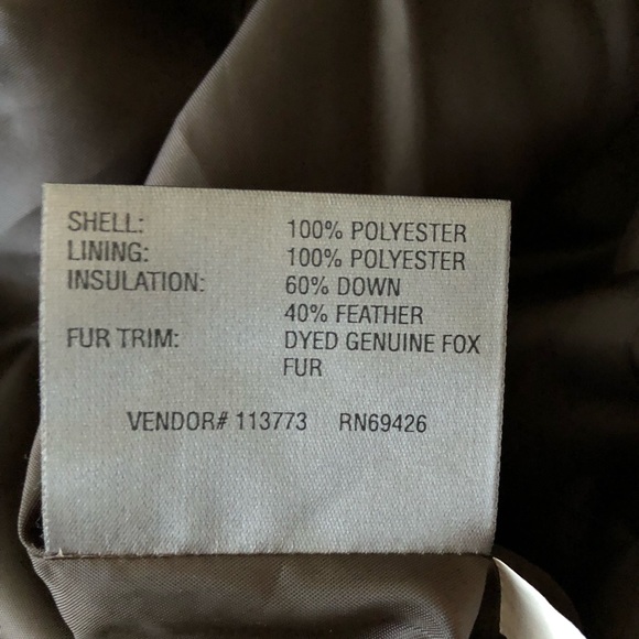 Dark brown puffy and fox fur vest - Picture 5 of 5